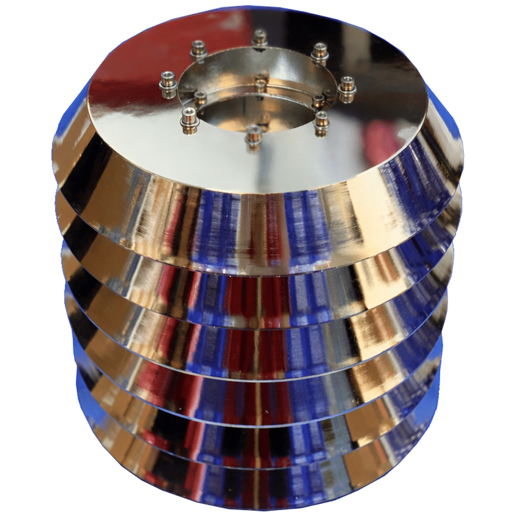 光澤銅質圓環零件特寫 1